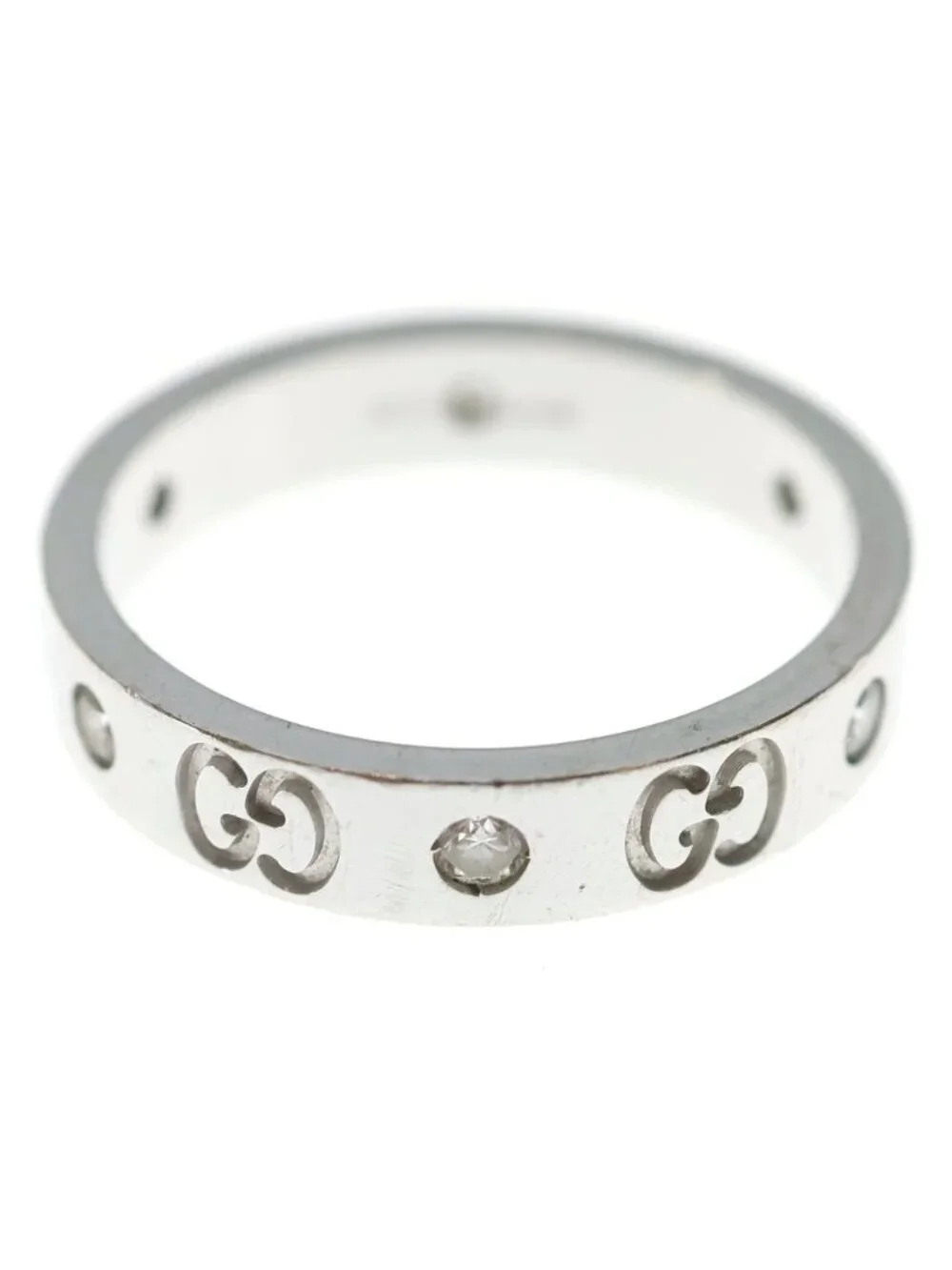 Gucci Icon Ring Diamond White Gold